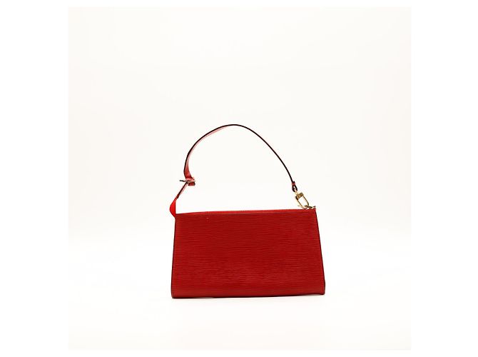 Louis Vuitton Epi Pochette Accessoires Rossa Rosso - vista 3