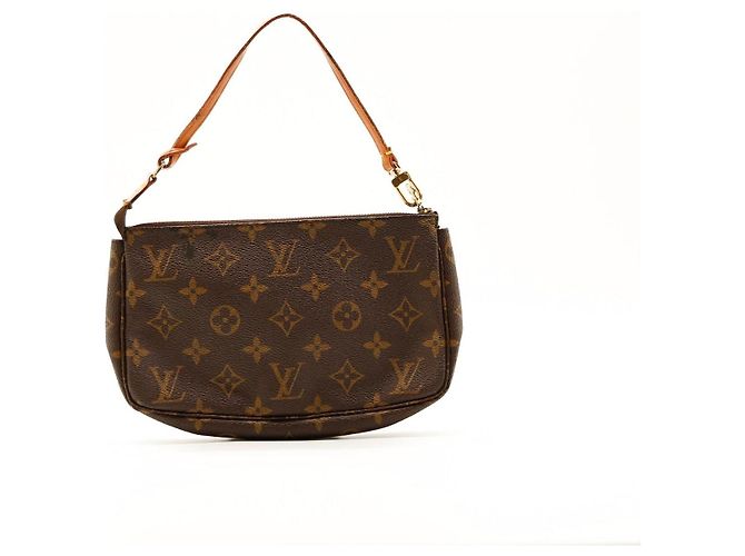 Louis Vuitton Pochette Accessoires Monogram Marrone Monogramma - vista 3