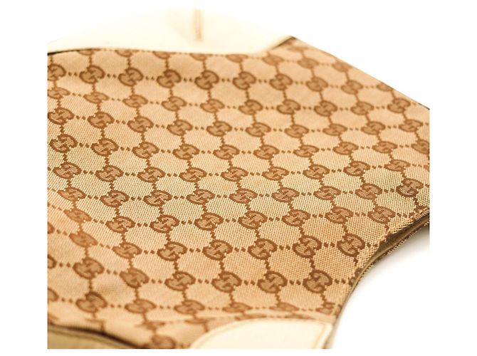 Gucci Borsa Hobo in tela Monogram GG Marrone Beige - vista 6