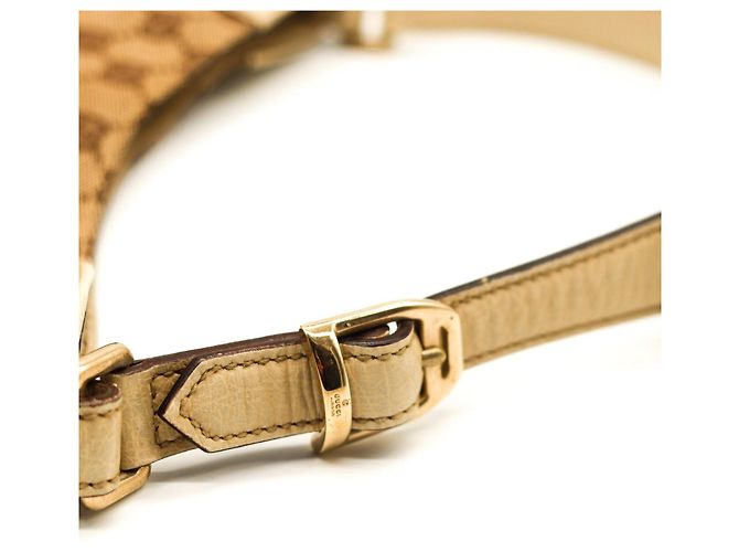 Gucci Borsa Hobo in tela Monogram GG Marrone Beige - vista 7