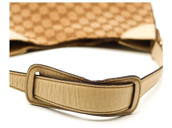 Gucci Borsa Hobo in tela Monogram GG Marrone Beige - vista 9