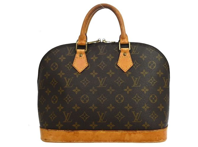 Borsa Louis Vuitton Alma Monogram Canvas PM Marrone - vista 2