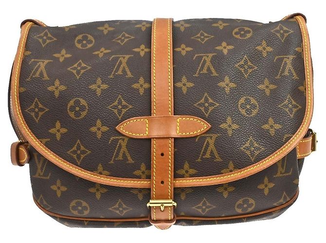 Louis Vuitton Saumur Monogram Canvas 30 Marrone - vista 2