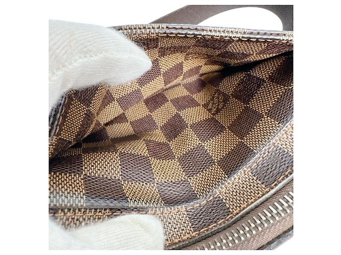 Sac bandoulière Louis Vuitton Geronimos en toile Damier Marron Multicolore - vue 12
