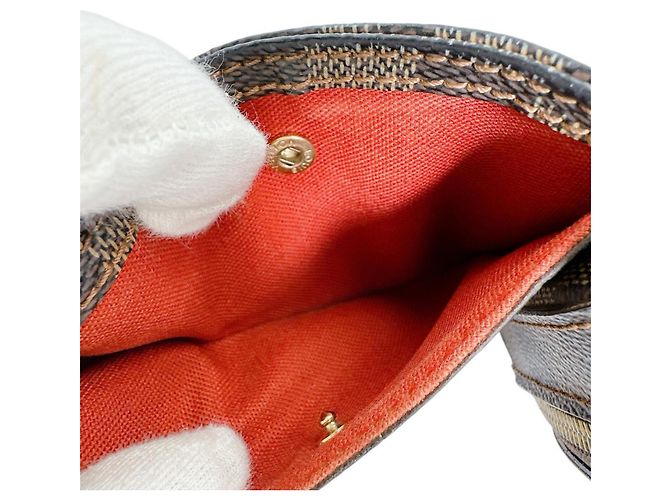 Sac bandoulière Louis Vuitton Geronimos en toile Damier Marron Multicolore - vue 13