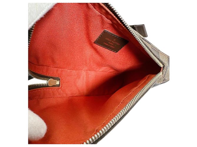 Sac bandoulière Louis Vuitton Geronimos en toile Damier Marron Multicolore - vue 15