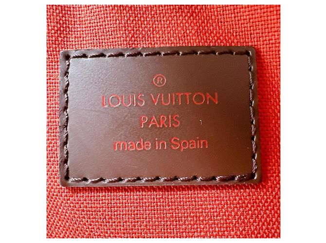 Sac bandoulière Louis Vuitton Geronimos en toile Damier Marron Multicolore - vue 16