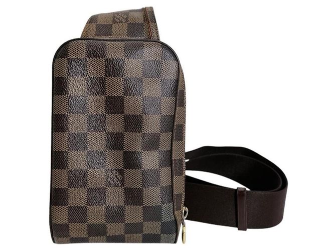 Sac bandoulière Louis Vuitton Geronimos en toile Damier Marron Multicolore - vue 2
