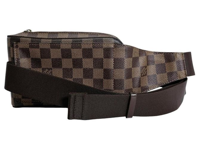 Sac bandoulière Louis Vuitton Geronimos en toile Damier Marron Multicolore - vue 3