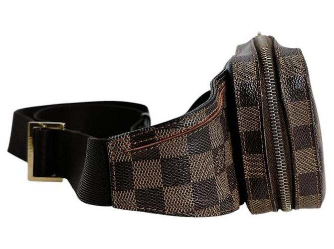 Sac bandoulière Louis Vuitton Geronimos en toile Damier Marron Multicolore - vue 4