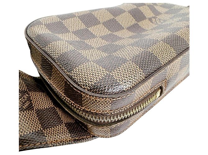 Sac bandoulière Louis Vuitton Geronimos en toile Damier Marron Multicolore - vue 6