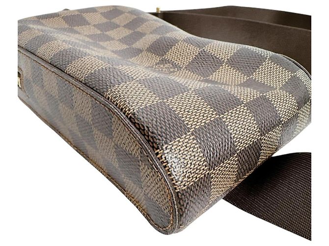 Sac bandoulière Louis Vuitton Geronimos en toile Damier Marron Multicolore - vue 7