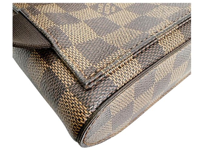 Sac bandoulière Louis Vuitton Geronimos en toile Damier Marron Multicolore - vue 8
