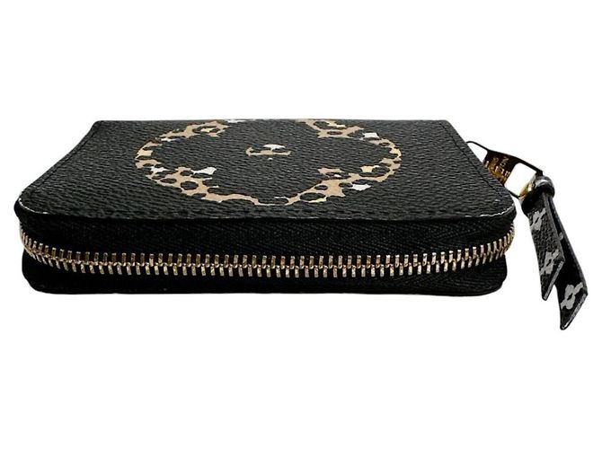 Portafoglio monete Zippy Louis Vuitton Nero Multicolore Giallo Monogramma - vista 4