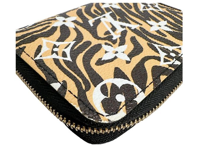 Portafoglio monete Zippy Louis Vuitton Nero Multicolore Giallo Monogramma - vista 5