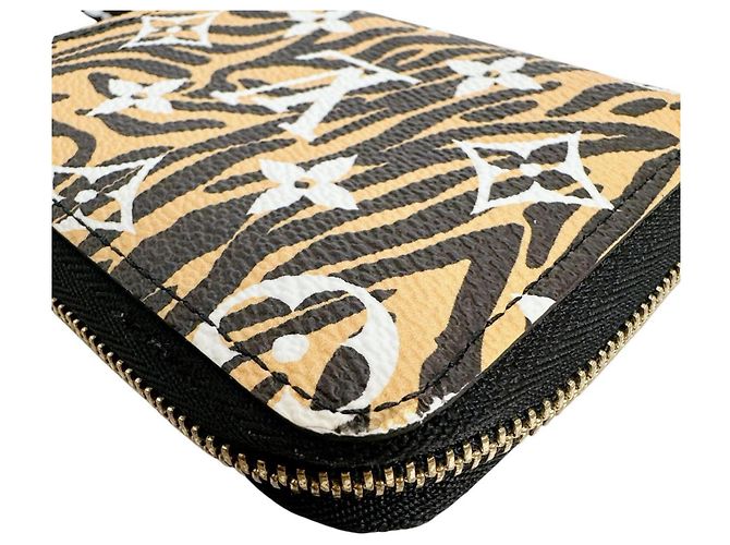 Portafoglio monete Zippy Louis Vuitton Nero Multicolore Giallo Monogramma - vista 6