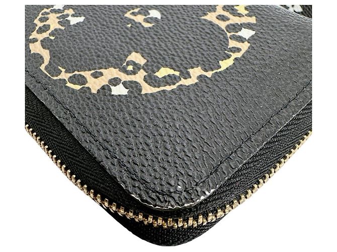 Portafoglio monete Zippy Louis Vuitton Nero Multicolore Giallo Monogramma - vista 8