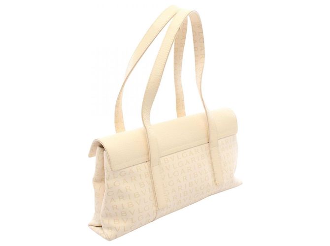 Bulgari Borsa Bvlgari Logomania Beige Crudo - vista 2