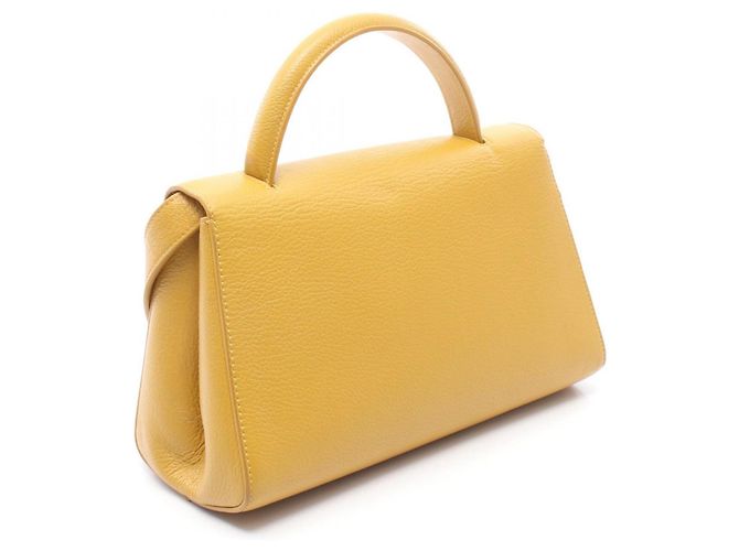 Borsa a tracolla in pelle Bottega Veneta Giallo - vista 2