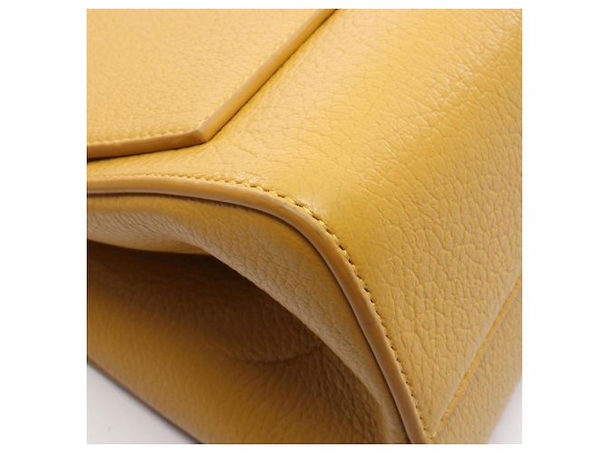 Borsa a tracolla in pelle Bottega Veneta Giallo - vista 5