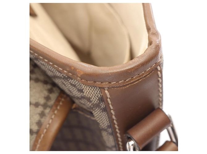Borsa a Spalla Gucci Diamante Marrone Beige - vista 6