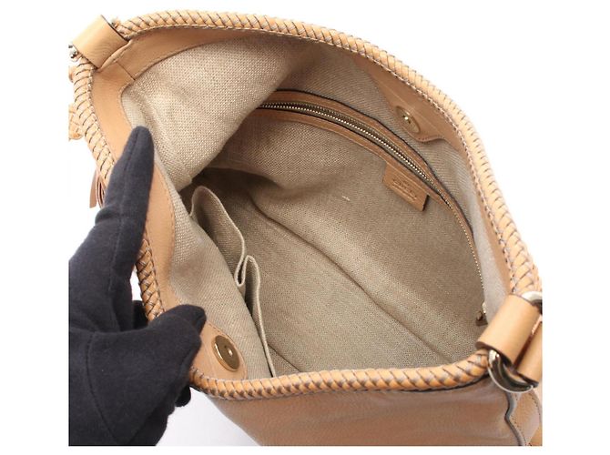 Borsa a Spalla Gucci Marrakech Beige - vista 3