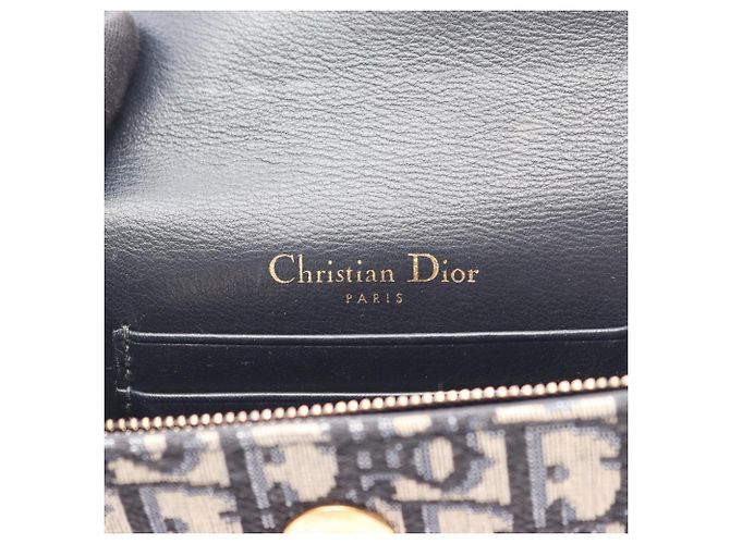 Borsa Christian Dior Saddle Crudo Blu navy - vista 4