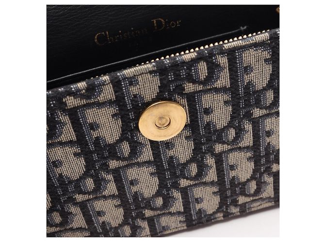 Borsa Christian Dior Saddle Crudo Blu navy - vista 8