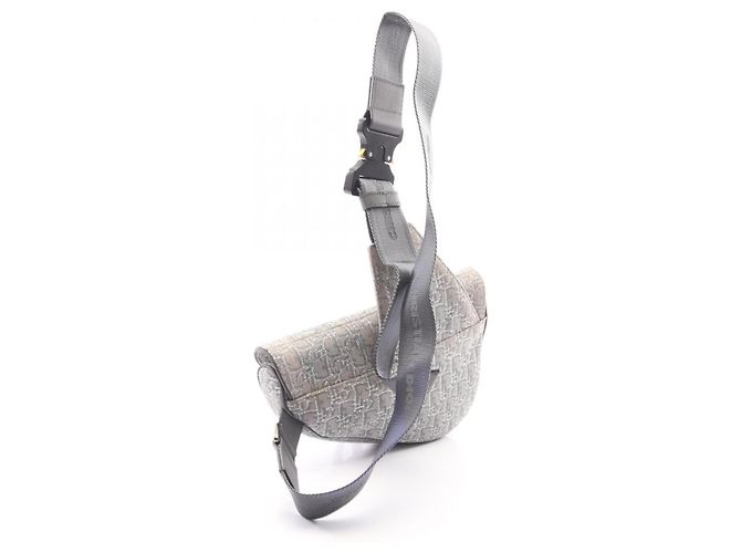 Borsa Saddle grigia Christian Dior Marrone - vista 2