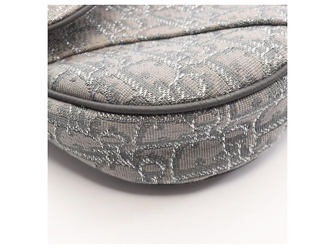 Borsa Saddle grigia Christian Dior Marrone - vista 7