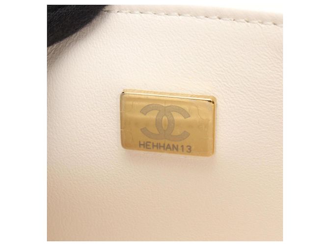 Borsa a Spalla Chanel 2.55 Chevron V-stitch Bianco - vista 5