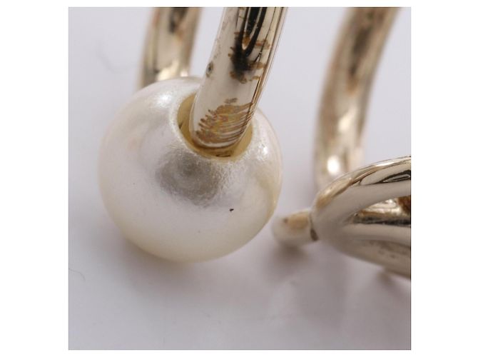 Timeless Earcuff Chanel placcato oro con strass Bianco D'oro - vista 4