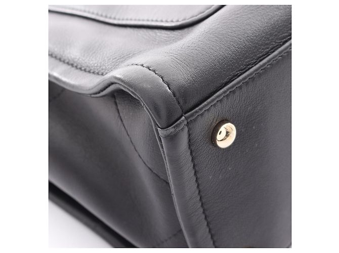 Borsa a Spalla Chanel Coco Mark Nero - vista 10