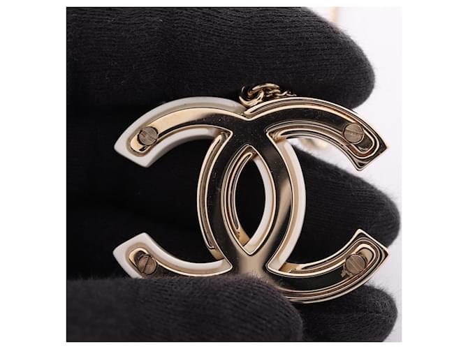 Collana Chanel Coco Mark Bianco D'oro - vista 6