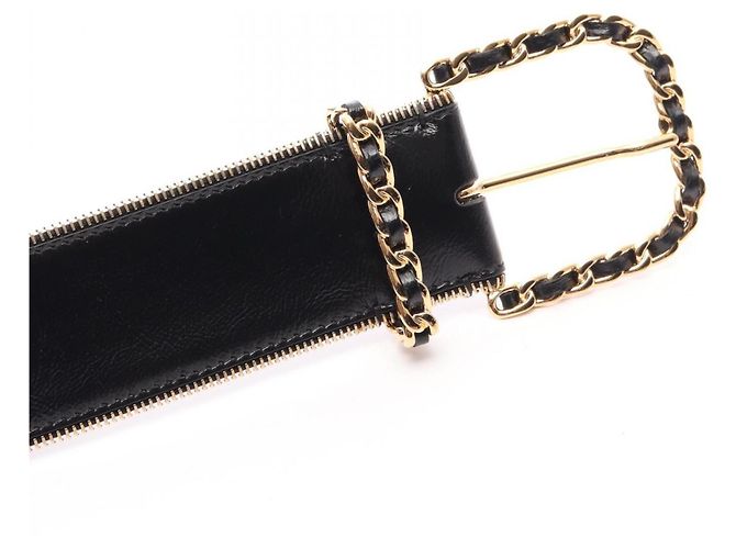 Chanel Coco Mark Ledergürtel für Damen Schwarz - Ansicht 2