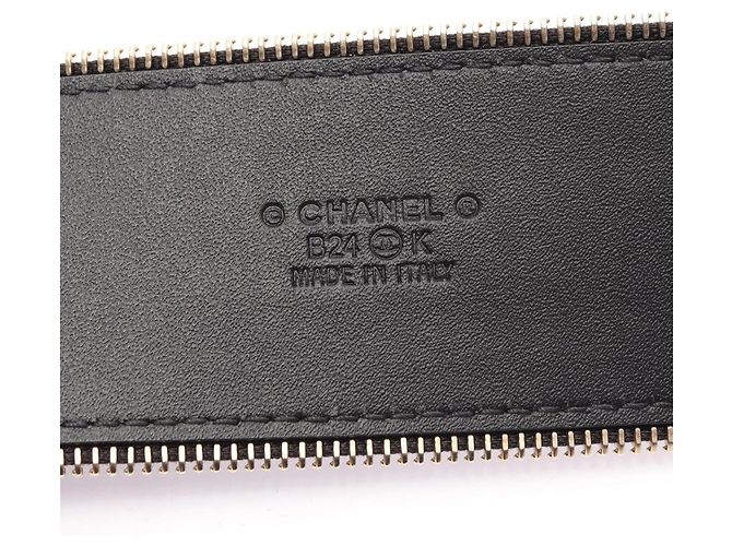 Chanel Coco Mark Ledergürtel für Damen Schwarz - Ansicht 4