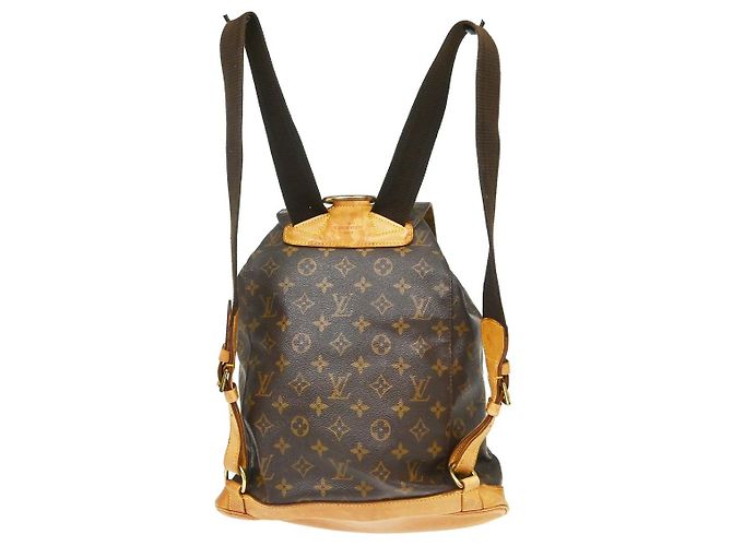 Louis Vuitton Vintage Montsouris Monogram Canvas GM Marron - vue 2