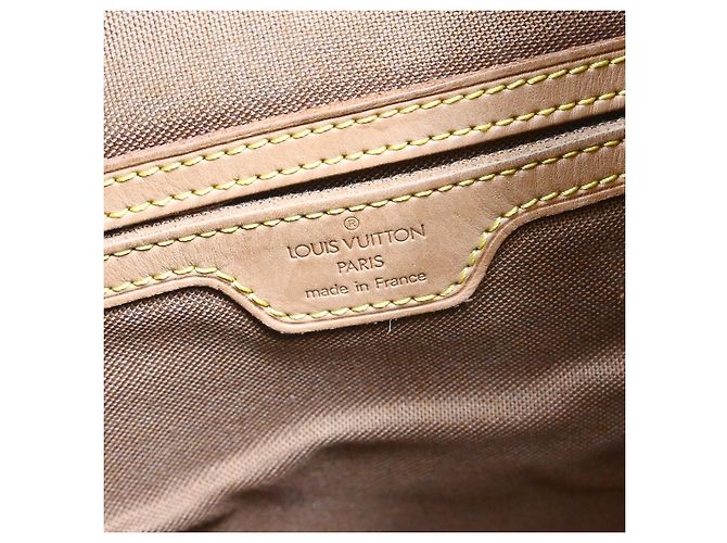 Louis Vuitton Vintage Montsouris Monogram Canvas GM Marron - vue 4