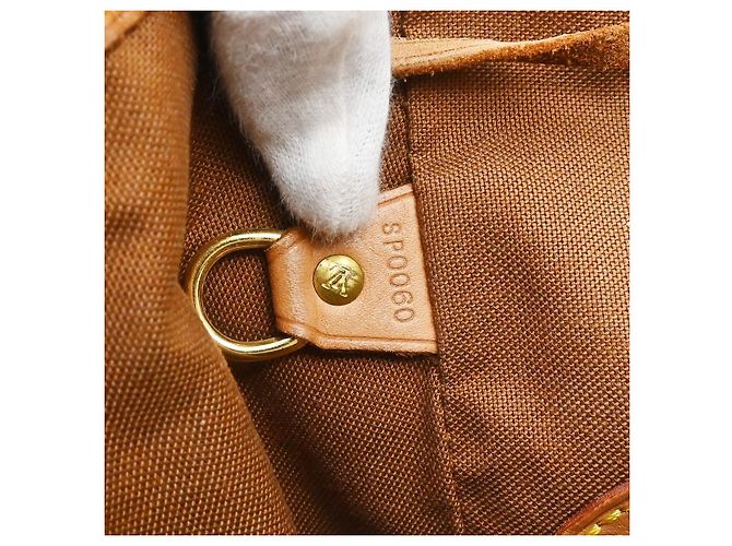 Louis Vuitton Vintage Montsouris Monogram Canvas GM Marron - vue 5