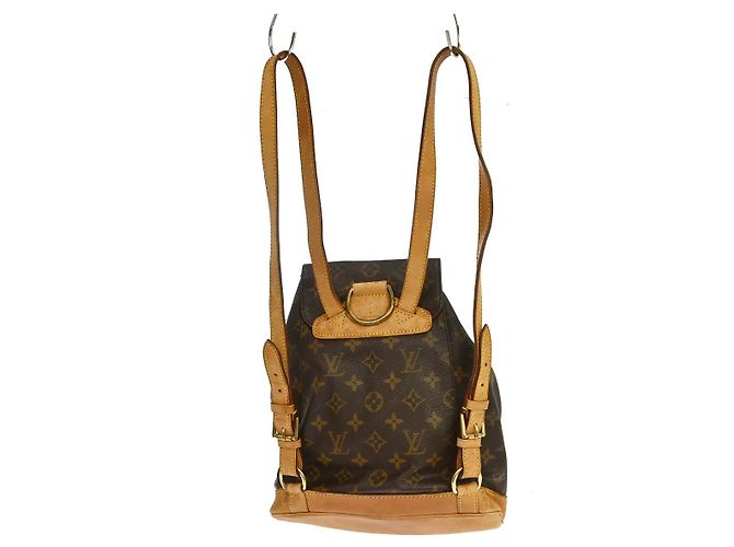 Louis Vuitton Vintage Montsouris Monogram Canvas MM Marron - vue 2