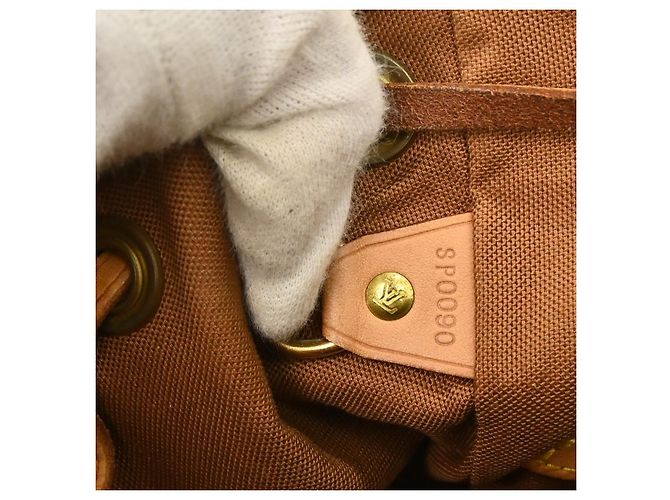 Louis Vuitton Vintage Montsouris Monogram Canvas MM Marron - vue 5