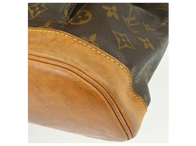 Louis Vuitton Vintage Montsouris Monogram Canvas MM Castaño - vista 6