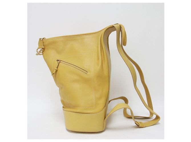 Loewe Anton Lederrucksack in Gelb - Ansicht 2
