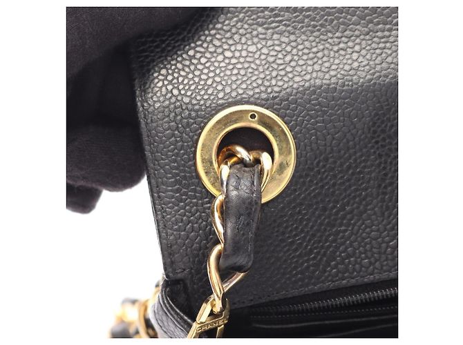 Mini borsa a tracolla Chanel Chevron V-Stitch Nero - vista 9