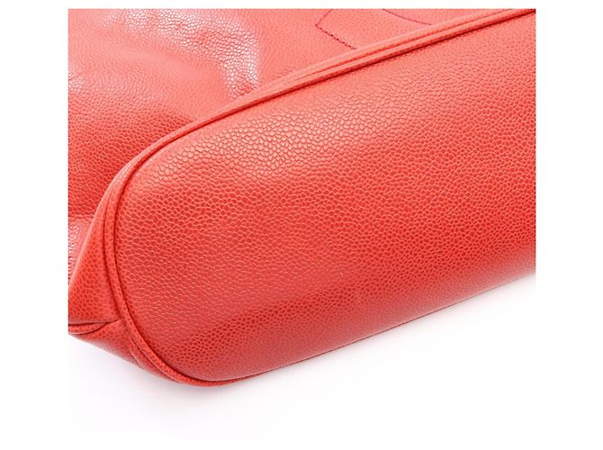 Borsa Tote Chanel Large Coco Mark Rosso - vista 6