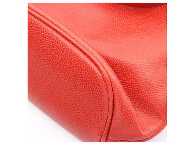 Borsa Tote Chanel Large Coco Mark Rosso - vista 7