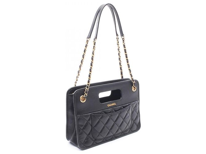 Small Shopping Bag Chanel Nero - vista 2