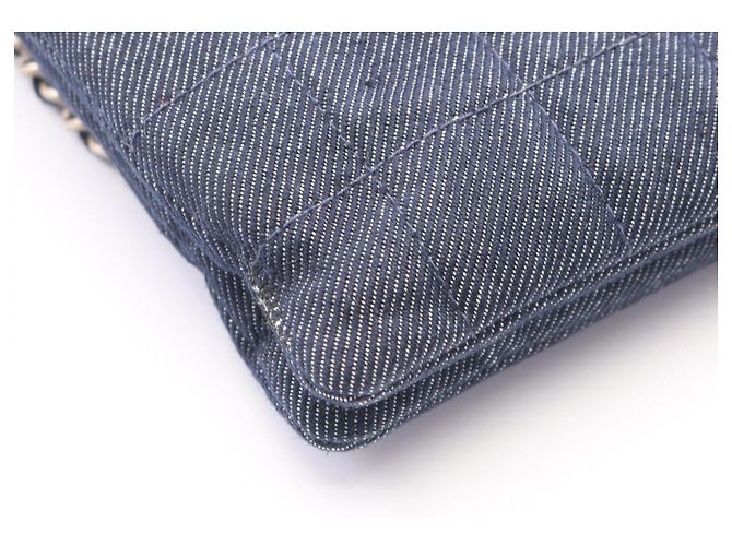 Borsa Chanel Chocolate Bar Blu navy - vista 6