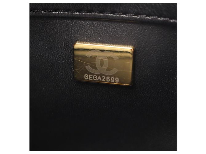 Borsa Chanel Boy Top Handle Flap Nero - vista 5