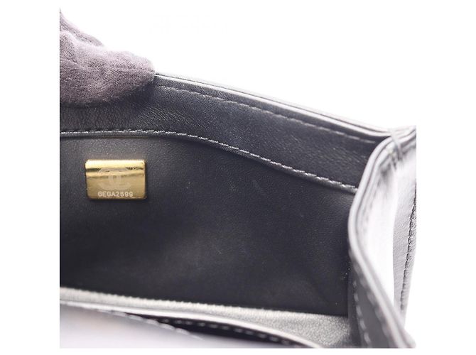 Borsa Chanel Boy Top Handle Flap Nero - vista 6